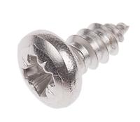 521-608 RS PRO Plain Stainless Steel Pan Head Self Tapping Screw, N°8 x 3/8in Long 9.5mm Long