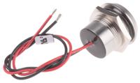 123-2431 RS PRO Yellow Panel Mount Indicator, 12V dc, 22mm Mounting Hole Size, Lead Wires Termination, IP67