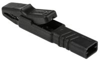 932146100 Hirschmann Test & Measurement Crocodile Clip 4 mm Connection, Brass Contact, 25A, Black