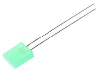 l-153gdt Kingbright2.5 V Green LED Rectangular Through Hole, L-153GDT