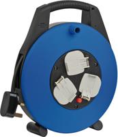 1108563 brennenstuhl 10m 3 Socket Type G - British Cable Reel Cassette Reel, 240 V, IP20