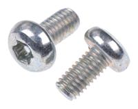 482-8256 RS PRO Bright Zinc Plated Pan Steel Tamper Proof Security Screw, M3 x 6mm