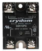 d2410pg Sensata Crydom Series 1 Series Solid State Relay, 10 A Load, Panel Mount, 280 V rms Load, 32 V Control