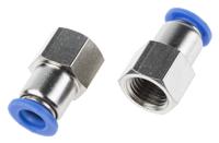 916-0748 RS PRO Straight Threaded Adaptor, R 1/4 to Push In 8 mm, Threaded-to-Tube Connection Style