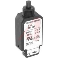 44000010 Schurter Thermal Circuit Breaker - T11-211  Single Pole 48 V dc, 240V ac Voltage Rating Panel Mount, 3A Current Rating