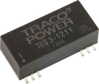 tes-3-1211 TRACOPOWER TES 3 DC-DC Converter, 5V dc/ 600mA Output, 9 → 18 V dc Input, 3W, Surface Mount, +85°C Max Temp