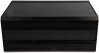 188-1274 RS PRO Black Extruded Aluminium Heat Sink Case, IP40, Black Lid, 300 x 200 x 130mm
