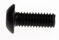 281-221 RS PRO Black, Self-Colour Steel Hex Socket Button Screw, ISO 7380, M4 x 10mm
