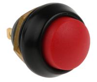 59-900089 ITW Switches 59 Series Miniature Push Button Switch, Momentary, Panel Mount, 13.65mm Cutout, SPST, Clear LED, 125V ac,
