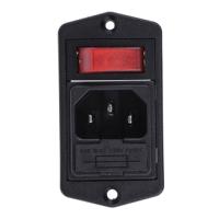 bva01z000002 Bulgin C14 Panel Mount IEC Connector Male, 10A, 250 V, Fuse Size 5 x 20mm