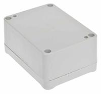 192-0710 RS PRO Grey ABS Enclosure, IP67, IK09, Grey Lid, 88.2 x 64.3 x 41.7mm