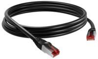 cord6asf01nmsh CAE GroupeCORD6ASF01, 1m Cat6a, Black RJ45 to Male RJ45 Male, S/FTP Shielded, Terminated LSZH Sheath