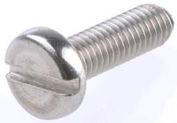 189-535 RS PRO Slot M6 Pan A4 316 Stainless Steel Machine Screws DIN 85 x 20.0mm