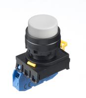 yw1b-m2e10w Idec YW Series Push Button Complete Unit, Panel Mount, 22mm Cutout, SPST, IP65