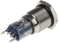 811-8411 RS PRO Illuminated Push Button Switch, Latching, Panel Mount, 16mm Cutout, SPDT, Red LED, 250V ac, IP65, IP67