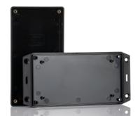 1591xxdflbk Hammond 1591 Series Black Flame Retardant ABS Enclosure, IP54, Flanged, Black Lid, 152 x 81 x 46mm