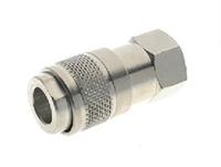 187-8766 RS PRO Brass Female Quick Air Coupling, G 1/8 Female Threaded