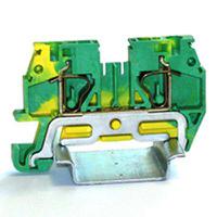262-4169 RS PRO 1-Way DIN Rail Earth Terminal Block, 4mm², 24 → 12 AWG Wire, Spring, PA 66 Housing