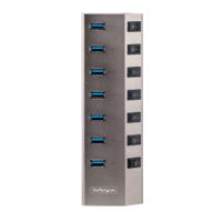 5g7aibs-usb-hub-eu StarTech.com 7 Port USB 3.0 USB A, USB B USB C Hub, AC Adapter Powered, 0.8 x 2.3 x 7.6in