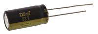 eeufc1j221x Panasonic 220μF Aluminium Electrolytic Capacitor 63V dc, Radial, Through Hole - EEUFC1J221X