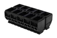 862-1505 WAGO 862 Series Terminal Strip, 5-Way, 32A, 20 → 12 AWG, Wire, Push-In Cage Clamp Termination