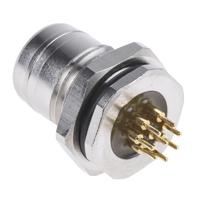 1200840033 Brad from Molex Circular Connector, 8 Contacts, PCB, M12 Connector, Socket, Female, IP69K, Ultra-Lock Series