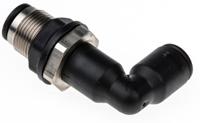 3139-08-00 Legris LF3000 Series Bulkhead Tube-to-Tube Adaptor, Push In 8 mm to Push In 8 mm, Tube-to-Tube Connection Style