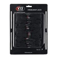 v12lcbr V12 Footwear Brown Polyester Shoe Laces, 1.4m