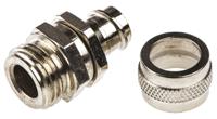 7tca296020r0059-sp12m16b Adaptaflex Swivel, Conduit Fitting, 12mm Nominal Size, M16, Brass, Silver IP54 rating