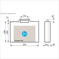 255-4767 Gard Plasticases Classic Plastic Equipment case, 384 x 303 x 80mm