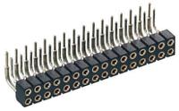 833-87-012-20-001101 Preci-Dip 833 Series Right Angle PCB Mount PCB Socket, 12-Contact, 2-Row, 2mm Pitch, Solder Termination