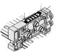 sx5000-50-1a-c8-q SMC SX5000 series One-touch Fitting 8 mm Manifold Block for use with Valve, SX5000-50-1A-C8-Q