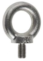 124-4839 RS PRO Galvanised Steel Eye Bolt, M10 Thread, 17mm Thread Length, 25mm Internal Eye Diameter, 45mm Outer Eye Diameter
