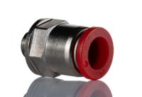 c02251018 Norgren Pneufit C Series Threaded-to-Tube, G 1/8 Male to Push In 10 mm, Threaded-to-Tube Connection Style