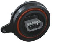 scru-02 Samtec, Panel Mount, Socket- Single Port Type B to A 2.0 IP68 USB Connector