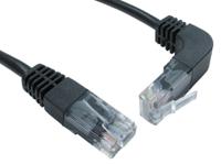 266-2663 RS PRO, 0.5m Cat5e, Black RJ45 to Male RJ45 Male, UTP Unshielded, Terminated PVC Sheath