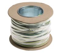 836-0808 RS PRO Green/Yellow 1.5mm² Hook Up Wire, 15 AWG, 27/0.25 mm, 100m, Polyolefin Cross-linked EI5, Type EI 5 to EN 50363-5