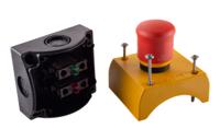 216525-m22-pvkc11iy Eaton Pull Release Control Station Switch - SPDT, Plastic, 1 Cutouts, Red, Unmarked, IP66, IP69K