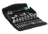 05004016001 Wera 28-Piece Metric 1/4 in Standard Socket/Bit Set with Ratchet, 6 point; Hex Bit; Phillips Bit; Pozidriv Bit; Torx Bit