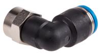 qslf-18-8-b Festo QS Series Elbow Threaded Adaptor, G 1/8 Female to Push In 8 mm, Threaded-to-Tube Connection Style, 153276