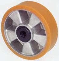 8330 LAG Grey, Orange Polyurethane Abrasion Resistant, High Load Capacity, Laceration Resistant, Non-Marking Trolley Wheel,