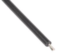 4160101 Lapp Black 0.52 mm² Hook Up Wire, 22 AWG, 100m, PVC Insulation,