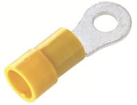 178-8690 RS PRO Insulated Ring Terminal, 5.3mm Stud Size, 4mm² to 6mm² Wire Size, Yellow