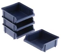 138819 Raaco PP Storage Bin, 130mm x 125mm x 50mm, Blue