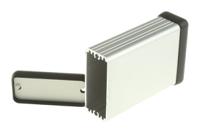 1455c801 Hammond 1455 Series Silver Anodised Aluminium Handheld Enclosure, , IP54, 80 x 54 x 23mm