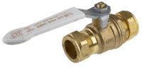 486-306 RS PRO Brass Full Bore, 2 Way, Ball Valve, Compression 22mm, 22mm