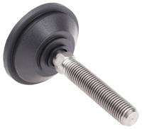 a095005 Nu-Tech Engineering M16 PA Reinforced Nylon Adjustable Foot, 1500kg Static Load Capacity 10° Tilt Angle