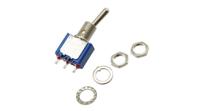 5638ab APEM Toggle Switch, Panel Mount, On-Off-Momentary, 1P, Solder Lug Terminal, 125V ac