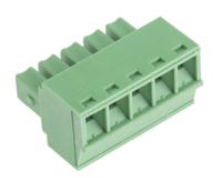 144-4073 RS PRO, 3.81mm Pitch, 5 Way, , Pluggable Terminal Block, Plug, Through Hole, Screw Termination