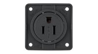 962632513 Berker 962 Black Plug Socket, 15A, NEMA 5-15R